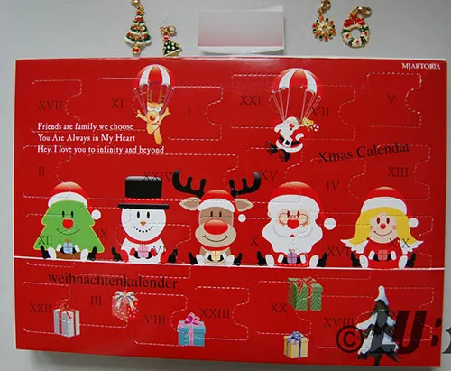 Set di gioielli «MJARTORIA Schmuck Adventskalender 2021 Damen Mädchen Frauen Kinder Xmas Weihnachtskalend…» — foto 2 dell'alert INFO/00052/22