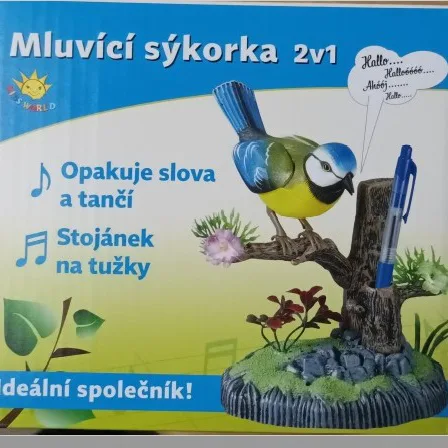 Giocattolo parlante dell'uccello «Mluvící sýkorka 2v1» (Kids World)