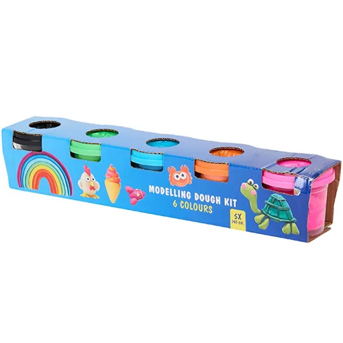 Set di argilla per modellare «Modelling Dough Kit - 5 Colours»