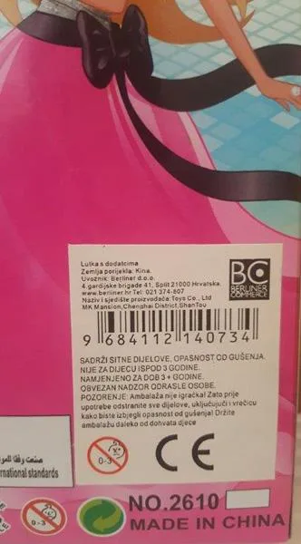 Bambola in plastica con accessori «Modern Pretty Girl» — foto 2 dell'alert A12/1923/18