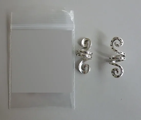 Gioielli per capelli «Modeschmuck Keltischer Haar Schmuck 2 Spiralen im Set Kringelförmig silber» — foto 1 dell'alert INFO/00085/22