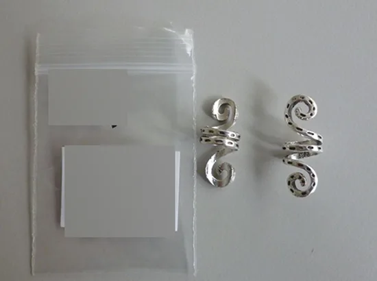 Gioielli per capelli «Modeschmuck Keltischer Haar Schmuck 2 Spiralen im Set Kringelförmig silber» — foto 2 dell'alert INFO/00085/22