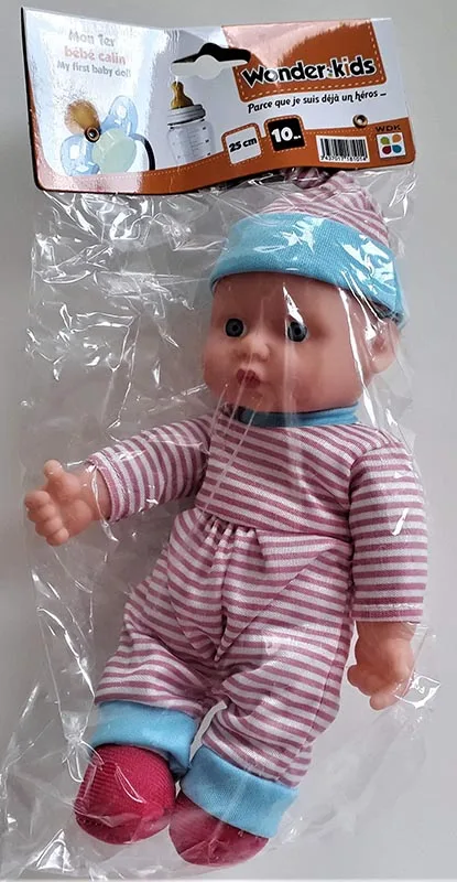 Bambola morbida riempita «Mon premier bébé calin» (Wonder kids)