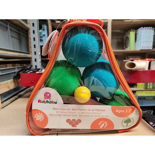 Set di bocce giocattolo «Mon premier jeu de pétanque» (RUBBABU)