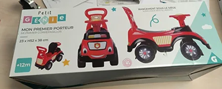 Ride-on giocattolo per bambini «mon premier porteur» — foto 3 dell'alert A12/00632/23