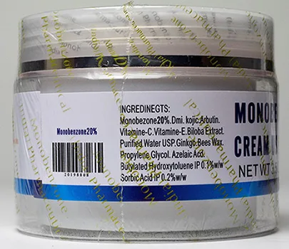 Crema schiarinte per la pelle «Monobenzone cream U.S.P. 20 %» — foto 4 dell'alert A12/01315/23