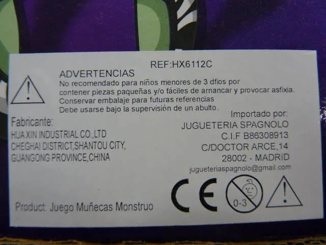 Bambole di plastica «Monster Girl» — foto 2 dell'alert A12/0251/14