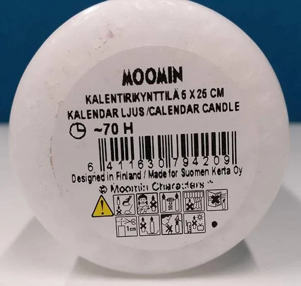 Candela «MOOMIN-kalenterikynttilä» — foto 2 dell'alert A12/0466/18