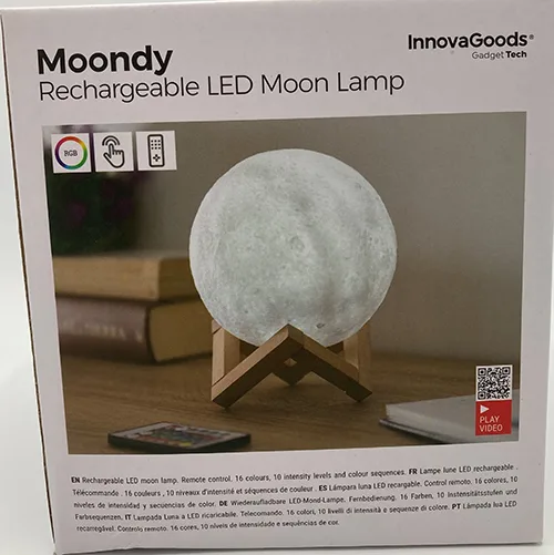 Lampada a LED «Moondy Rechargeabel LED moon lamp» — foto 3 dell'alert SR/03186/25