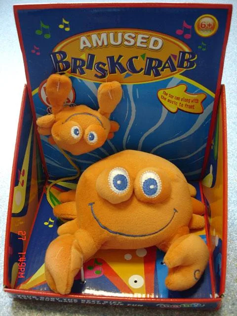 Morbido giocattolo farcito con musica – Amused Briskcrab — foto 2 dell'alert 1675/09