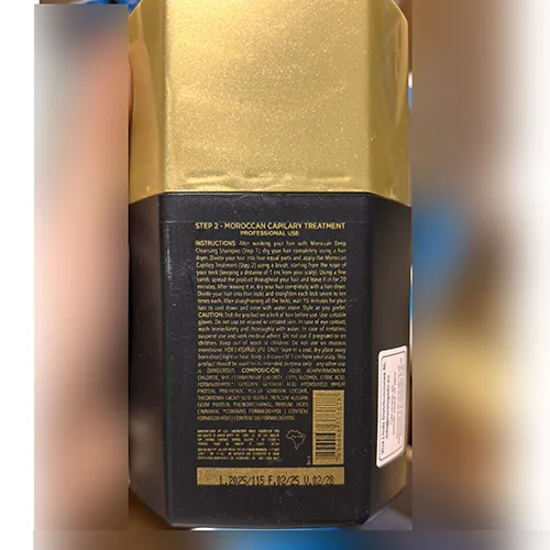 Prodotto per capelli «Moroccan Capilary Treatment» — foto 2 dell'alert SR/00218/26