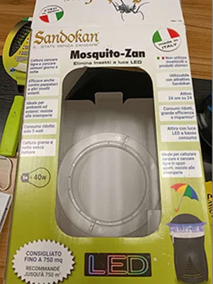 Trappola elettrica per insetti «Mosquito-Zan» — foto 3 dell'alert A12/01624/23