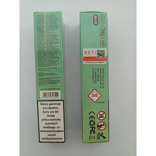 Sigaretta elettronica monouso «Moti Blue» — foto 2 dell'alert A12/02841/24