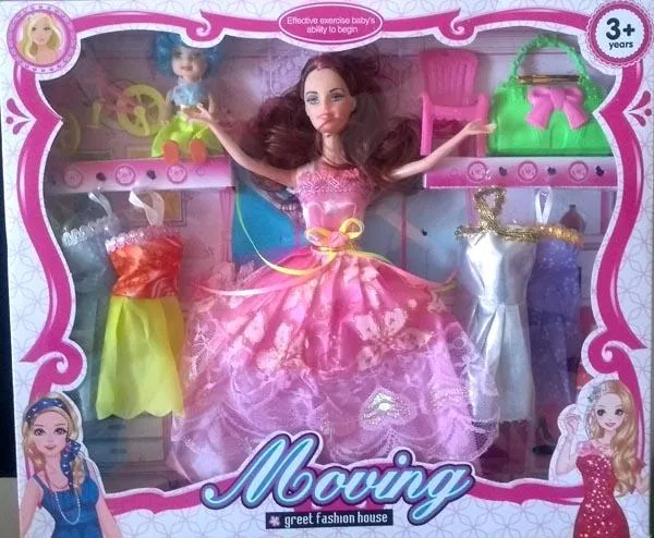 Set di bambole di plastica «Moving» (Unknown)