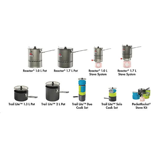Pentola da campeggio «MSR Trail Lite, Reactor and Pocket Rocket Camping Cooking Pots» — foto 10 dell'alert INFO/00062/24