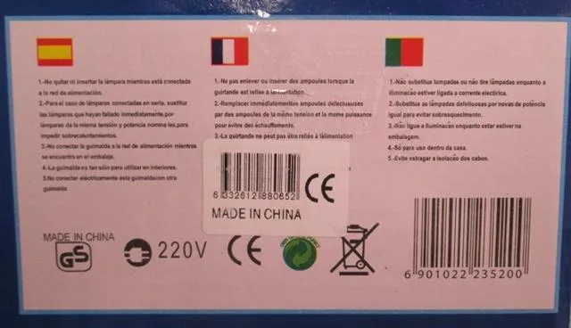 Catena di illuminazione «Multi function 180L rice light» — foto 3 dell'alert A12/0802/13