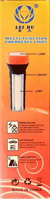 Lampada/torcia portatile LED «MULTI-FUNCTION EMERGENCY LIGHT» — foto 2 dell'alert A12/01164/20