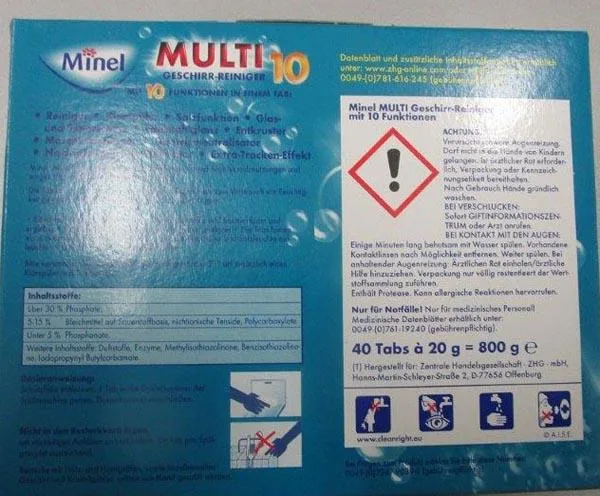 Detersivo «Multi Geschirr-reiniger» — foto 3 dell'alert A12/0123/18