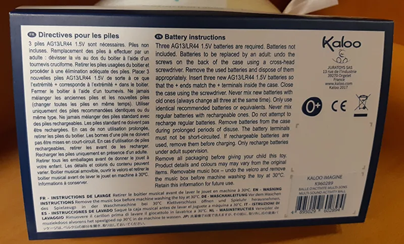 Giocattolo multi attività sonora «Multi sound activity ball» (KALOO)