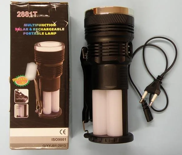 Lampada a LED portatile «MULTIFUNCTION SOLAR &amp; RECHARGEABLE PORTABLE LAMP» (Unknown)
