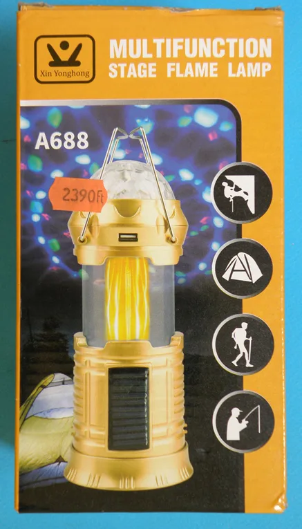 Lampada a LED portatile «MULTIFUNCTION STAGE FLAME LAMP» (Xin Yonghong)