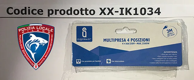 Piombo di estensione «MULTIPRESA 4 POSIZIONI» — foto 2 dell'alert A12/01267/21