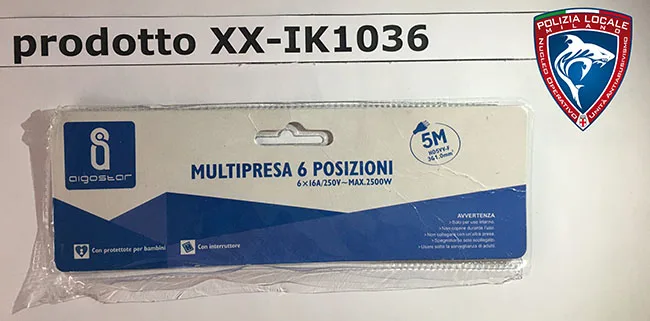 Cavo di estensione «MULTIPRESA 6 POSIZIONI» — foto 2 dell'alert A12/01265/21