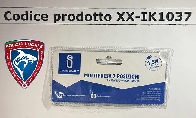 Piombo di estensione «MULTIPRESA 7 POSIZIONI» — foto 2 dell'alert A12/01264/21