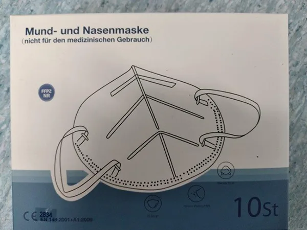 Maschera filtro particella «Mund- und Nasenmaske» — foto 6 dell'alert A12/00644/21