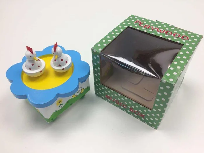 Giocattolo di legno «Music box Chicken» (Playwood)