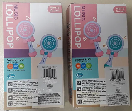 Giocattolo plasico «Music Lollipop» — foto 2 dell'alert A12/00123/21