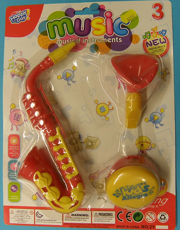 Set di strumenti musicali giocattolo «music musical instruments» (Happy Every Day)