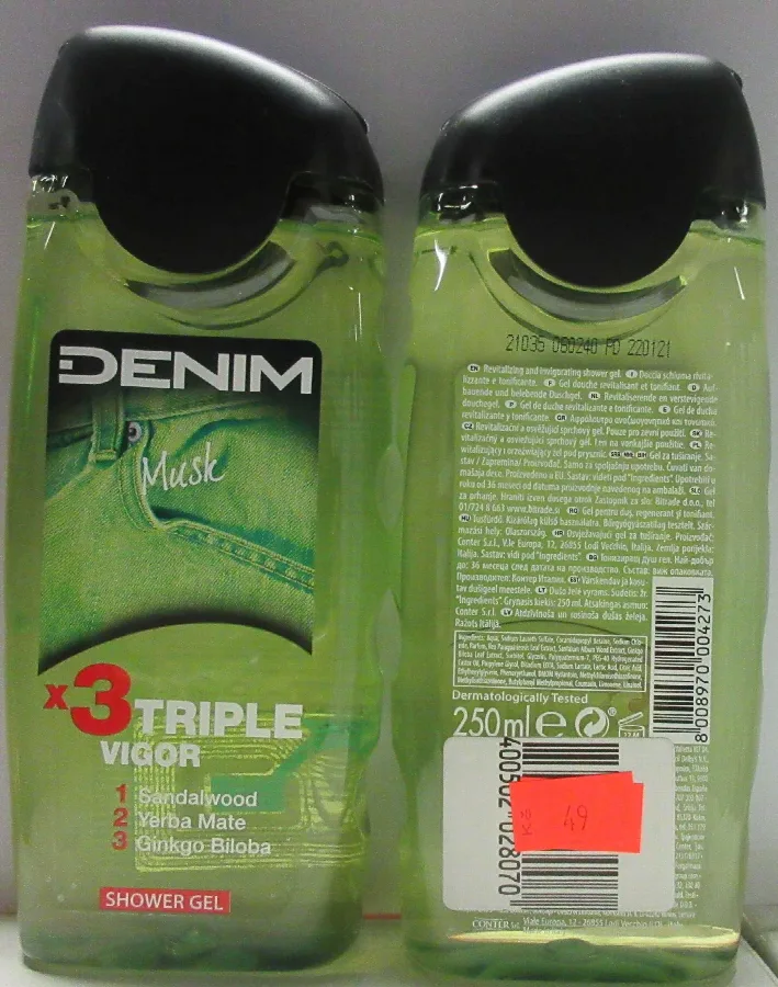 Gel doccia «Musk 3xTRIPLE VIGOR» — foto 1 dell'alert A12/02104/24