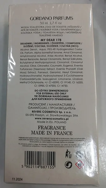 Eau de toilette «My Dear 178» — foto 2 dell'alert A12/01020/23