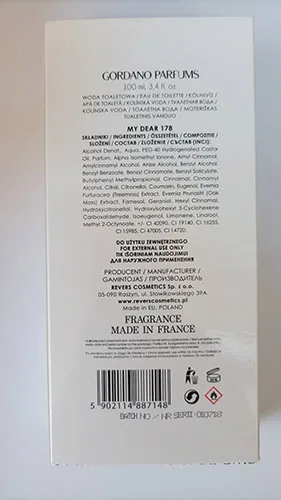 Eau de toilette «My Dear 178» — foto 2 dell'alert A12/02895/23