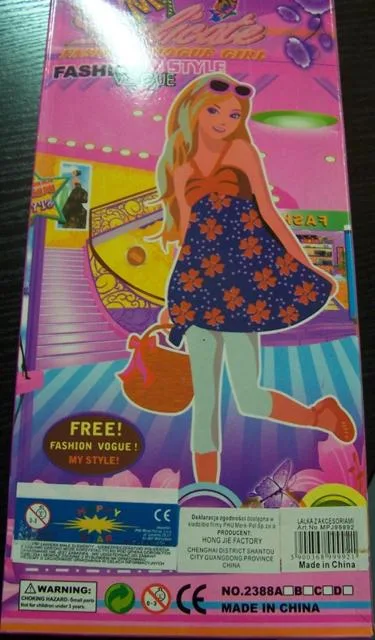 Bambola in plastica con accessori «My delicate fashion vogue girl» (Happy Star)