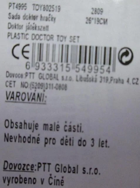 Giocattolo di plastica «my doctor play-toy set» — foto 2 dell'alert A12/0688/14