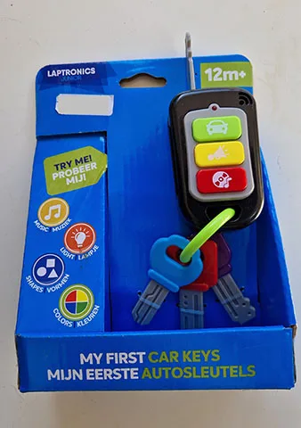 Chiavi dell'automobile giocattolo «My First Car Keys / Mijn eerste autosleutels» (Laptronics Junior / Eldohm)