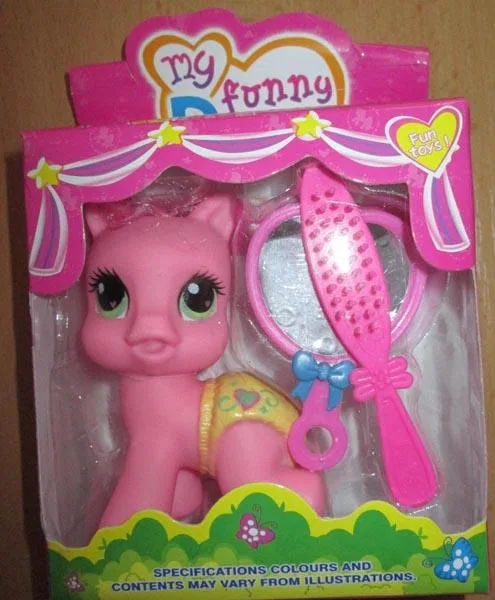 Set di giocattoli in plastica «My funny Pony» (Fun toys !)