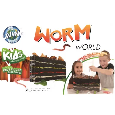 Kit per la scienza dei bambini «My living worm world» (Playmonster)