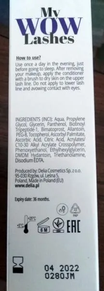 Siero di crescita delle ciglia «My WOW Lashes» — foto 3 dell'alert A12/1285/19