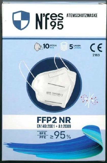 Maschera filtro particella «N'fes 95 ATEMSCHUTZMASKE» — foto 3 dell'alert A12/01257/21