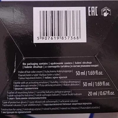 Tinture per capelli «N°01 PLATINUM BLONDE HAIR DYE» — foto 3 dell'alert A12/01093/24