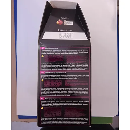 Tinture per capelli «N°01 PLATINUM BLONDE HAIR DYE» — foto 6 dell'alert A12/01093/24
