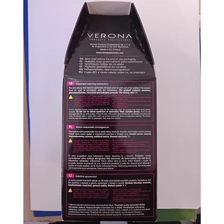 Tinture per capelli «N°01 PLATINUM BLONDE HAIR DYE» — foto 7 dell'alert A12/01093/24