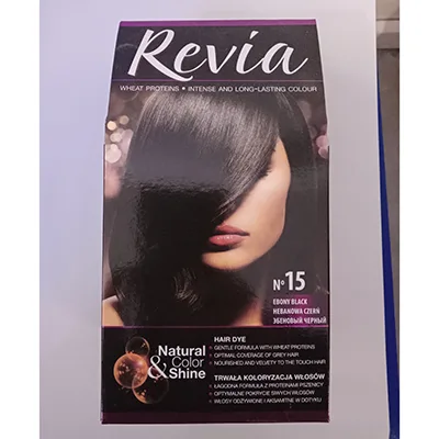 Tinture per capelli «N°15 EBONY BLACK HAIR DYE» (Revia)
