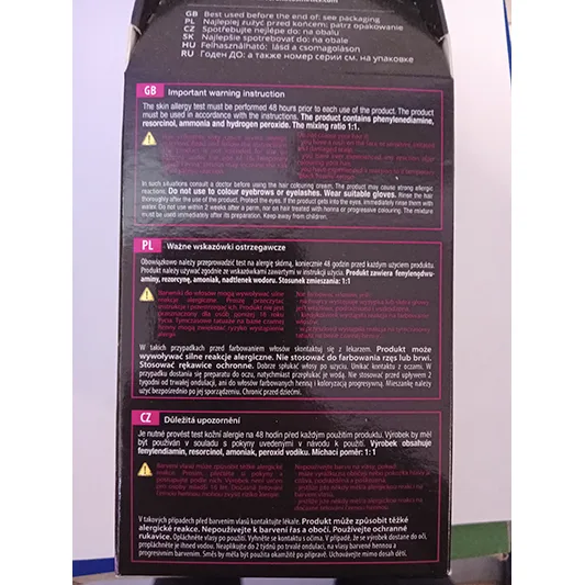 Tinture per capelli «N°15 EBONY BLACK HAIR DYE» — foto 4 dell'alert A12/01073/24