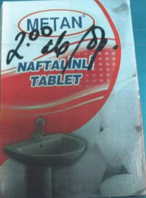 Naftalene & #13; & #13; «Naftalinli Tablet» — foto 3 dell'alert A12/0503/13