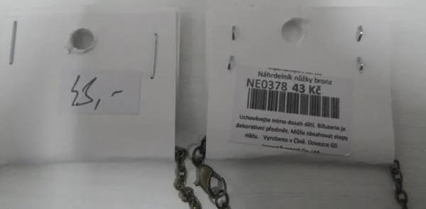 Collana con ciondolo «Náhrdelník nužky bronz ("Necklace scissors bronze")» — foto 1 dell'alert A12/1189/15