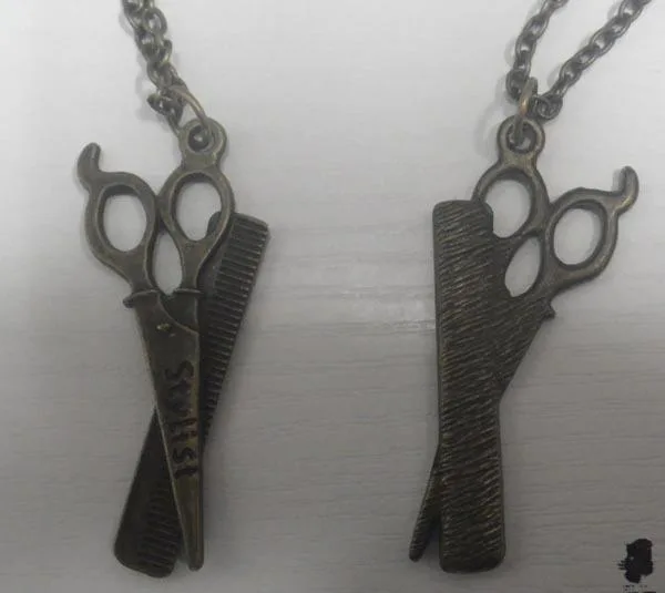 Collana con ciondolo «Náhrdelník nužky bronz ("Necklace scissors bronze")» — foto 3 dell'alert A12/1189/15
